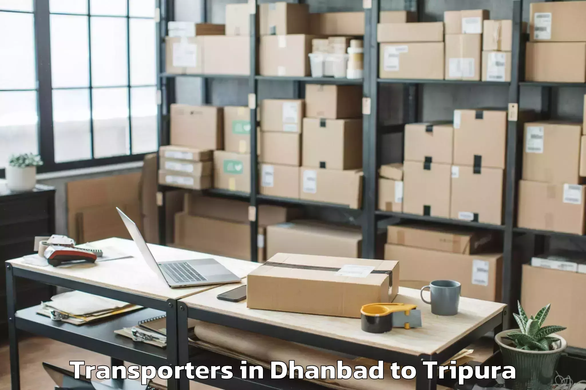 Trusted Dhanbad to Ambasa Transporters